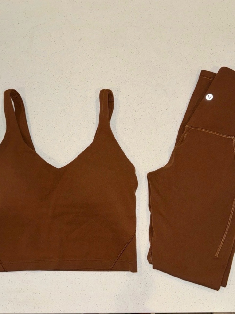 Lululemon Brown Align Top & Leggings Set